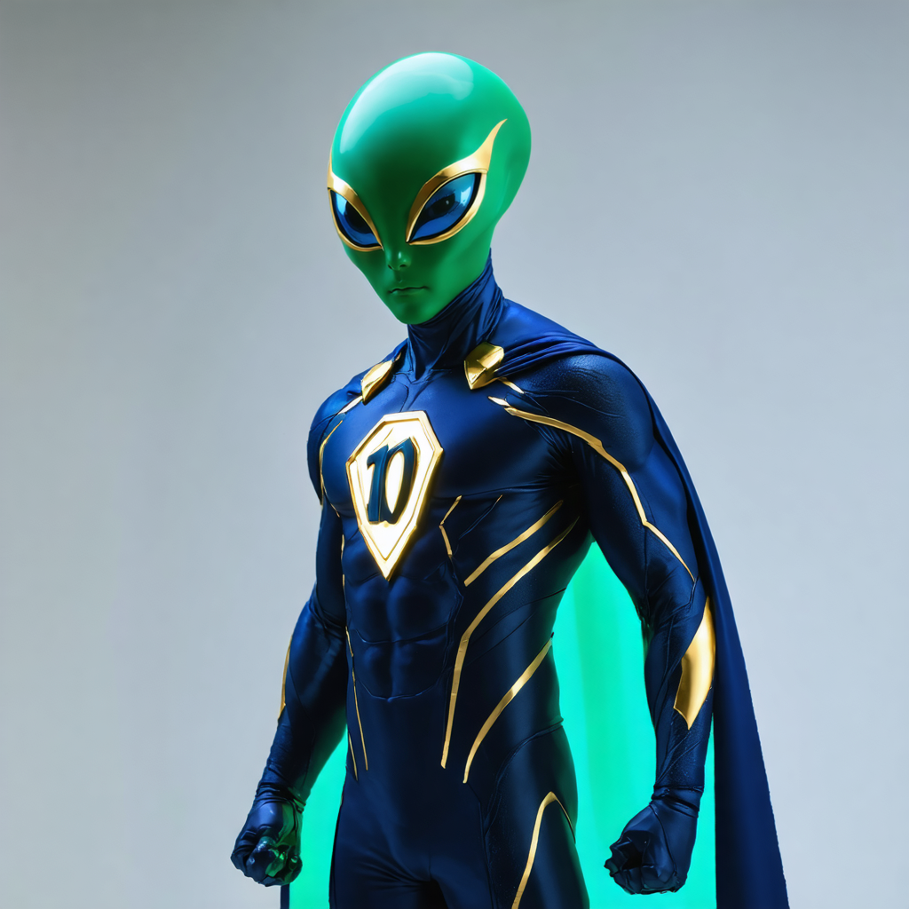TenX Renaissance Alien Mascot Portrait